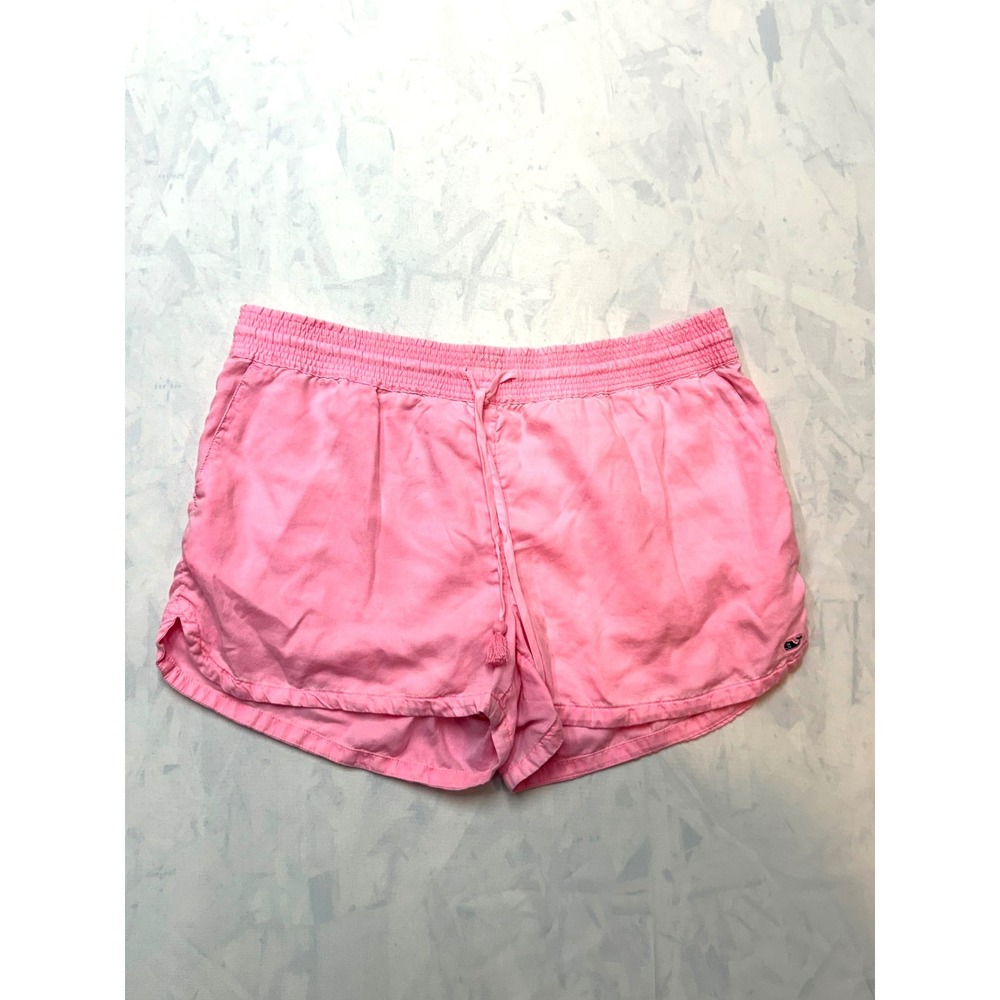 VINEYARD VINES Womens Large Hot Pink 3" Pull On Casual Lined Beach Shorts K9